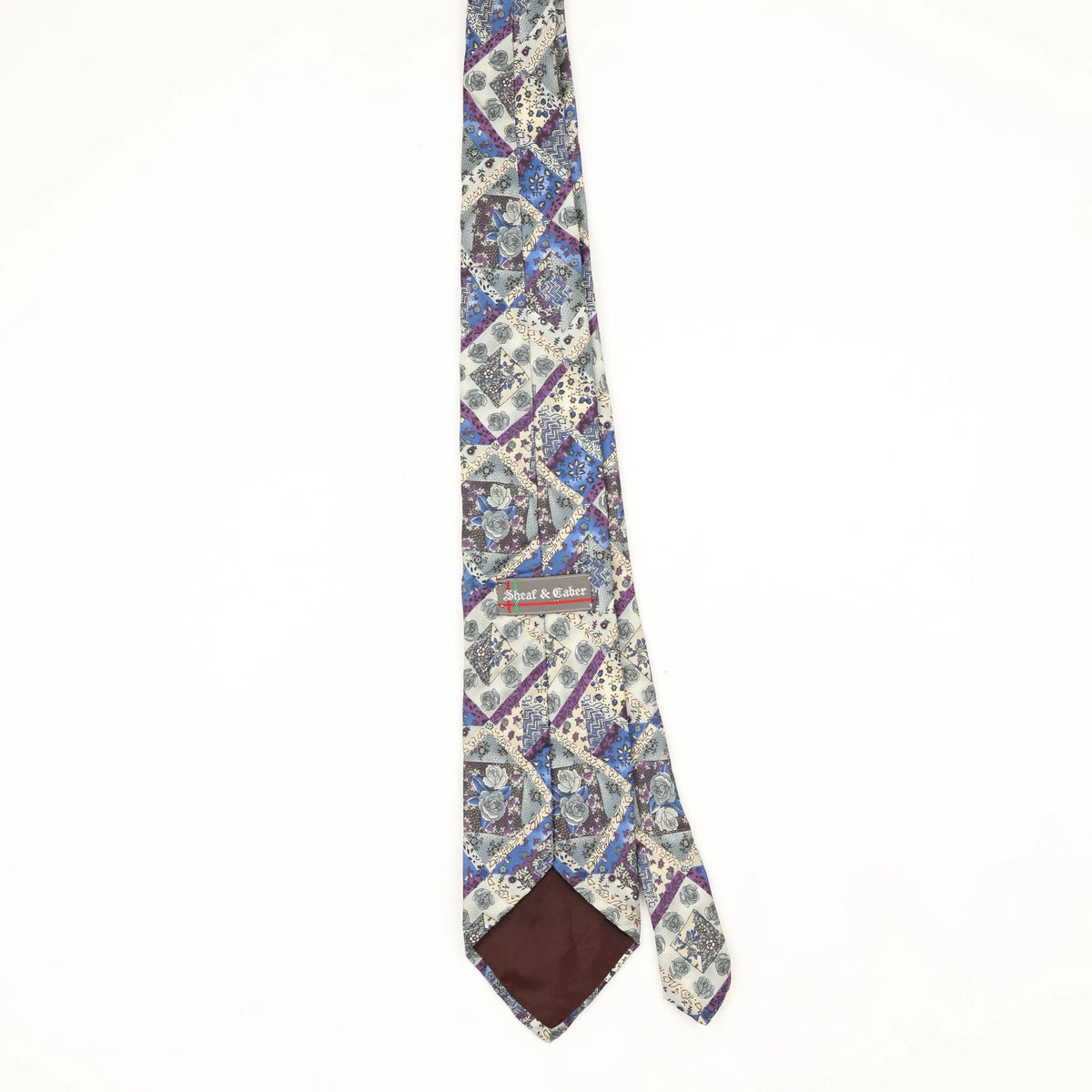 Back Back of Vintage 1990's Geometric Patterned Tie