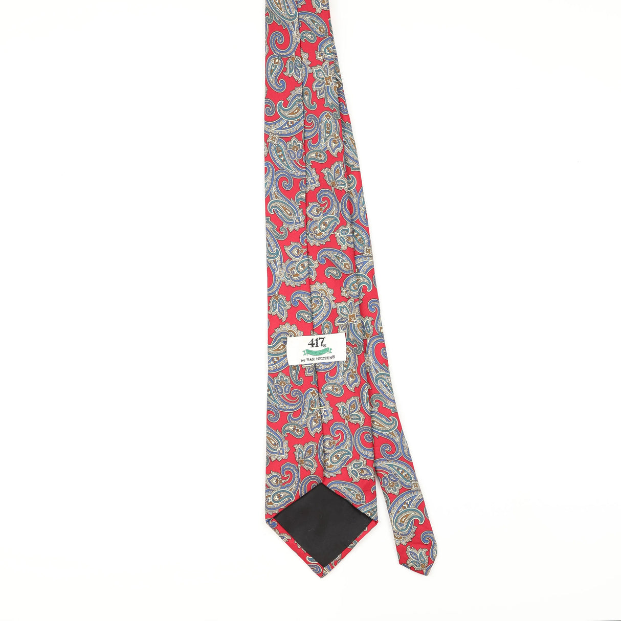 Back of Vintage Van Heusen Paisley Patterned Tie
