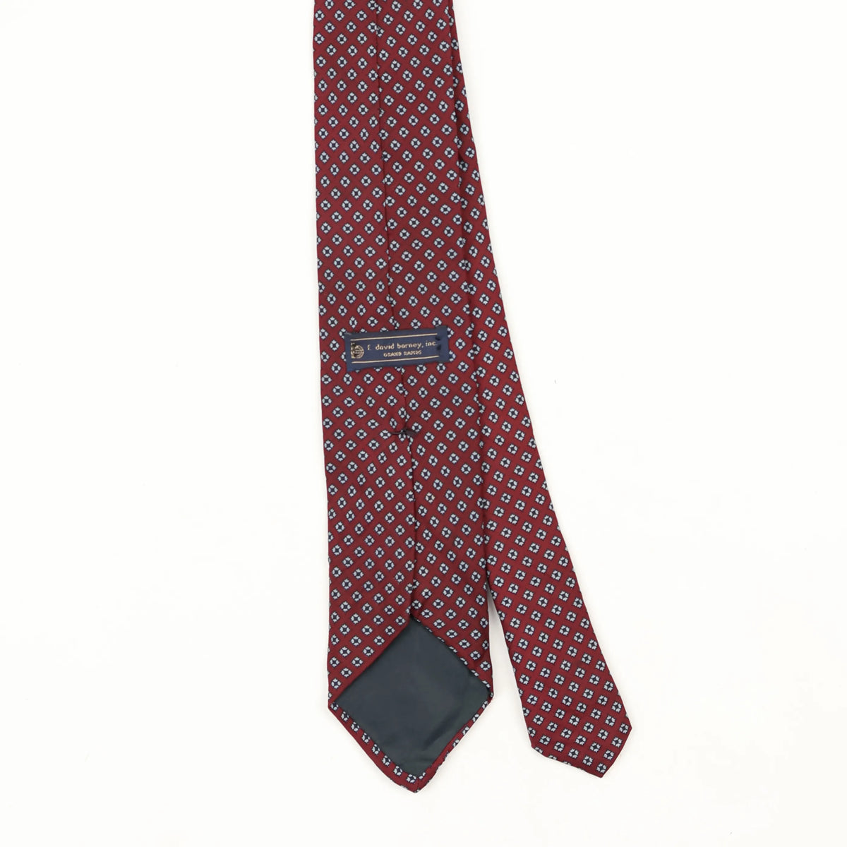 Back Back Detail of Vintage 1990's Geometric Patterned Tie