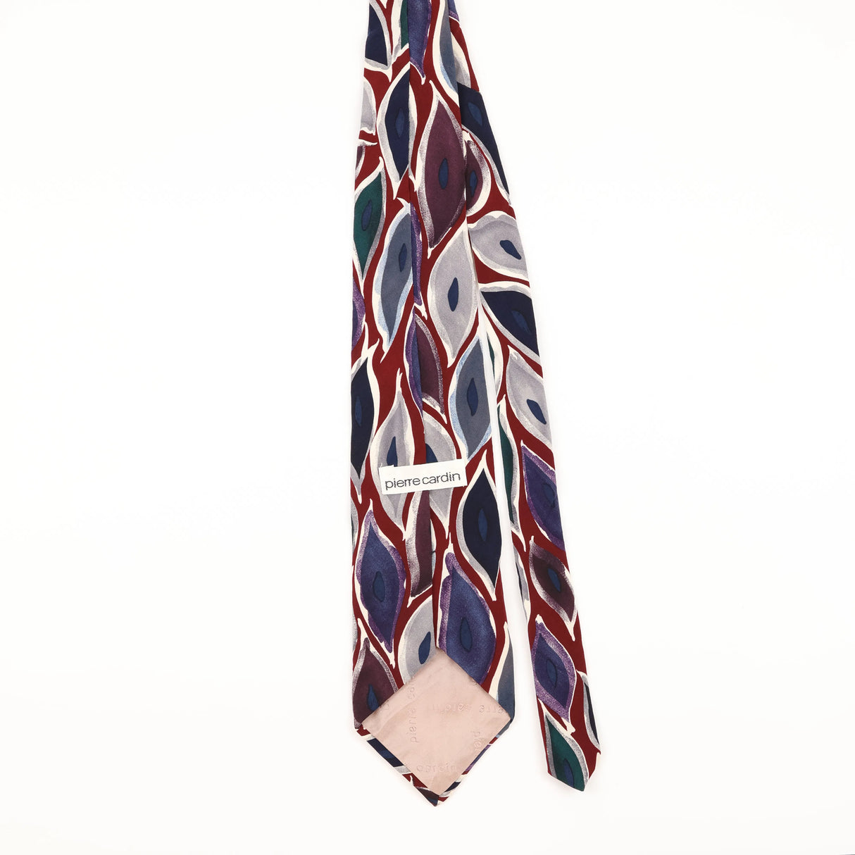 Back of Vintage Pierre Cardin Abstract Patterned Tie