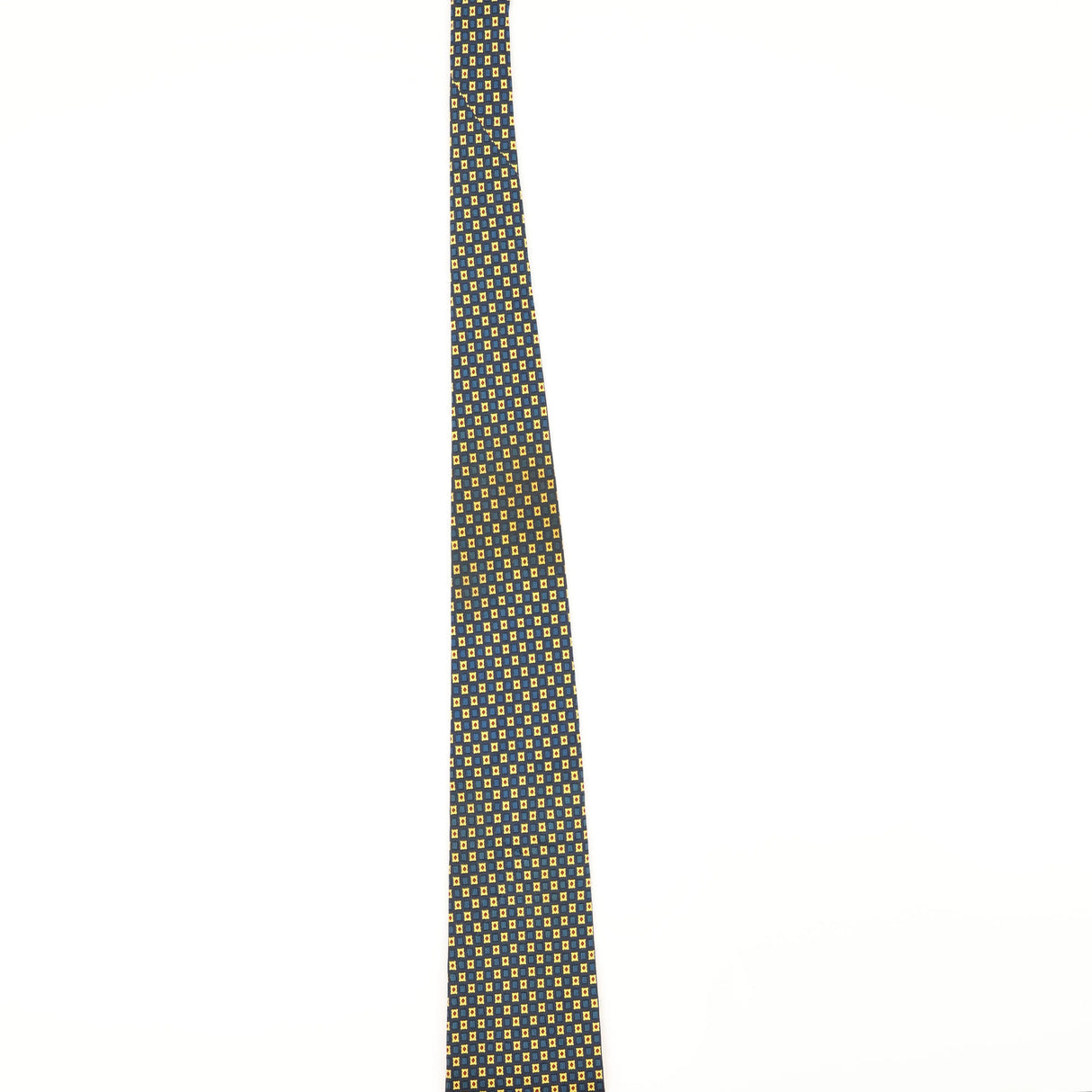 Damage of Vintage 1990's Gieves & Hawkes Geometric Patterned Tie