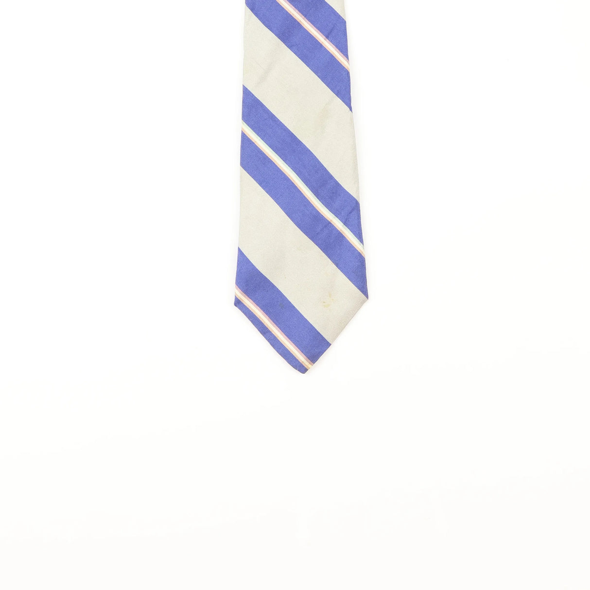 Damage Detail of Vintage Christian Dior Striped Patterned Tie