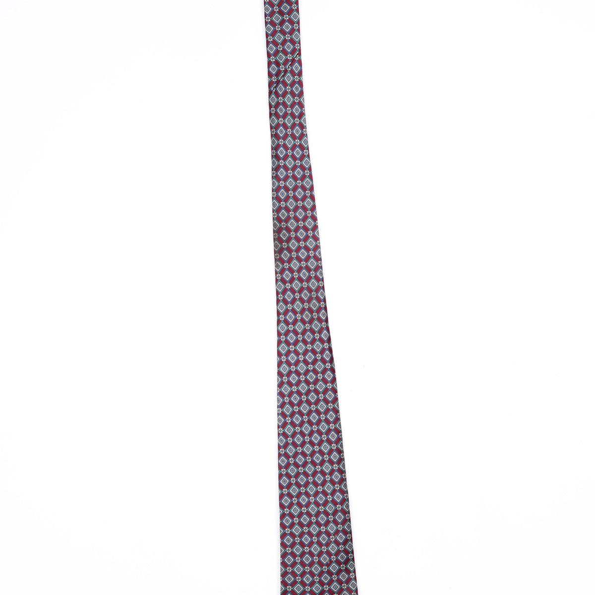 Damage of Vintage 1990's Tie Rack Luca Franzini Geometric Patterned Tie