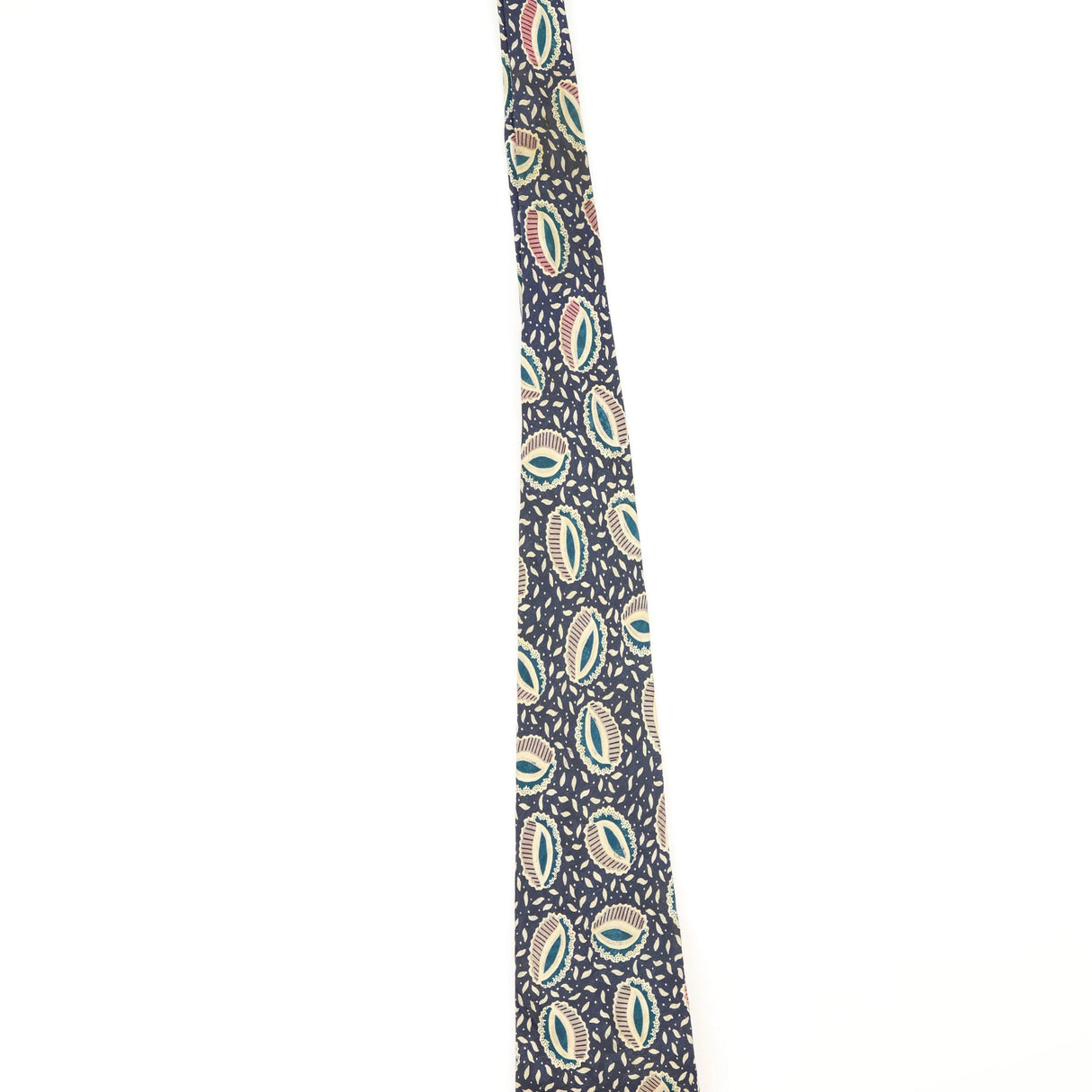 Damage of Vintage 1990's J.T. Beckett Geometric Patterned Tie