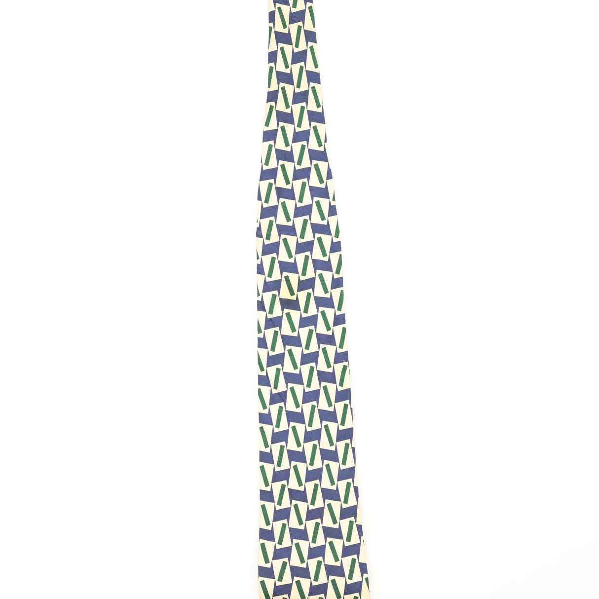 Damage of Vintage 1990's Pierre Cardin Geometric Patterned Tie