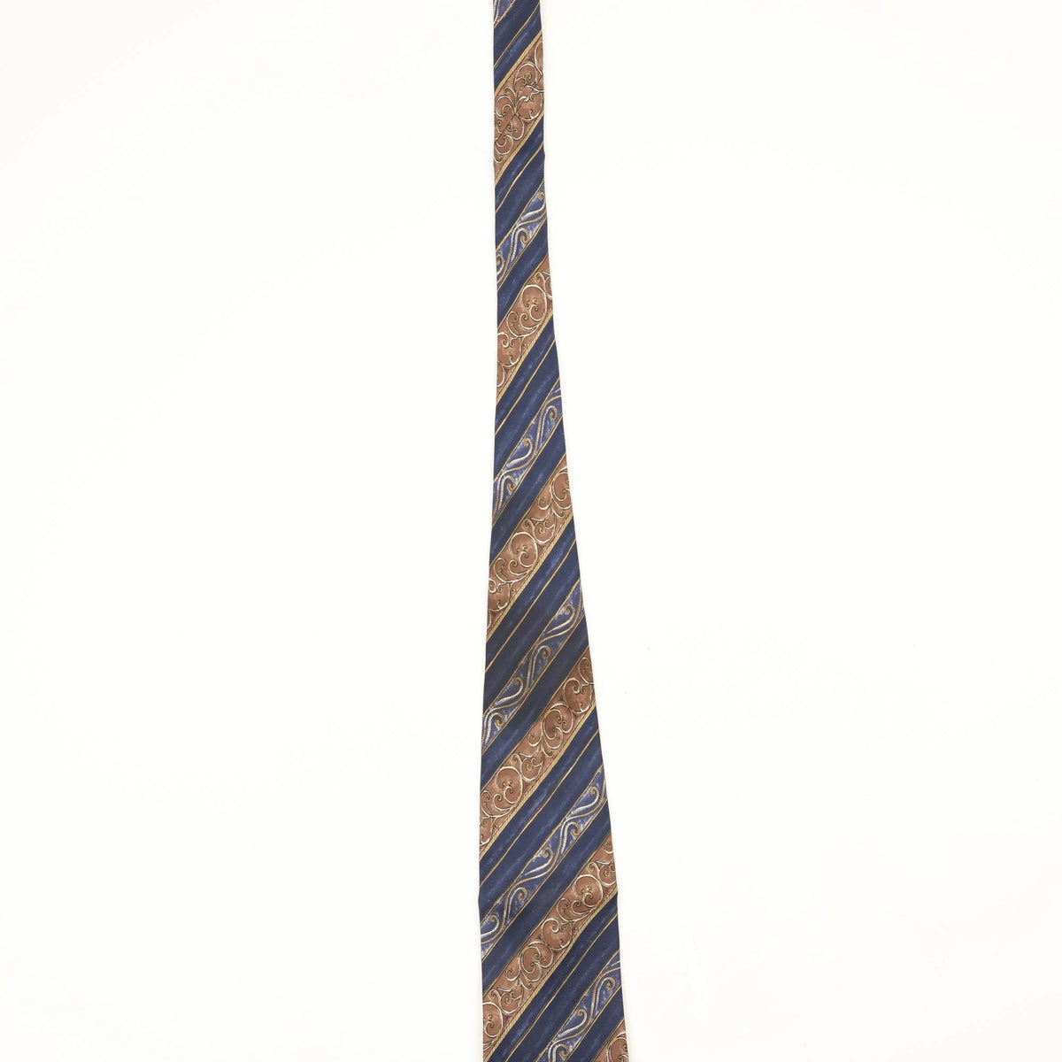 Damage of Vintage 1990's Bill Blass Striped Patterned Tie