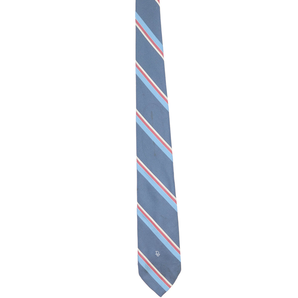 Damage of Vintage 1990's Christian Dior Striped Patterned Tie