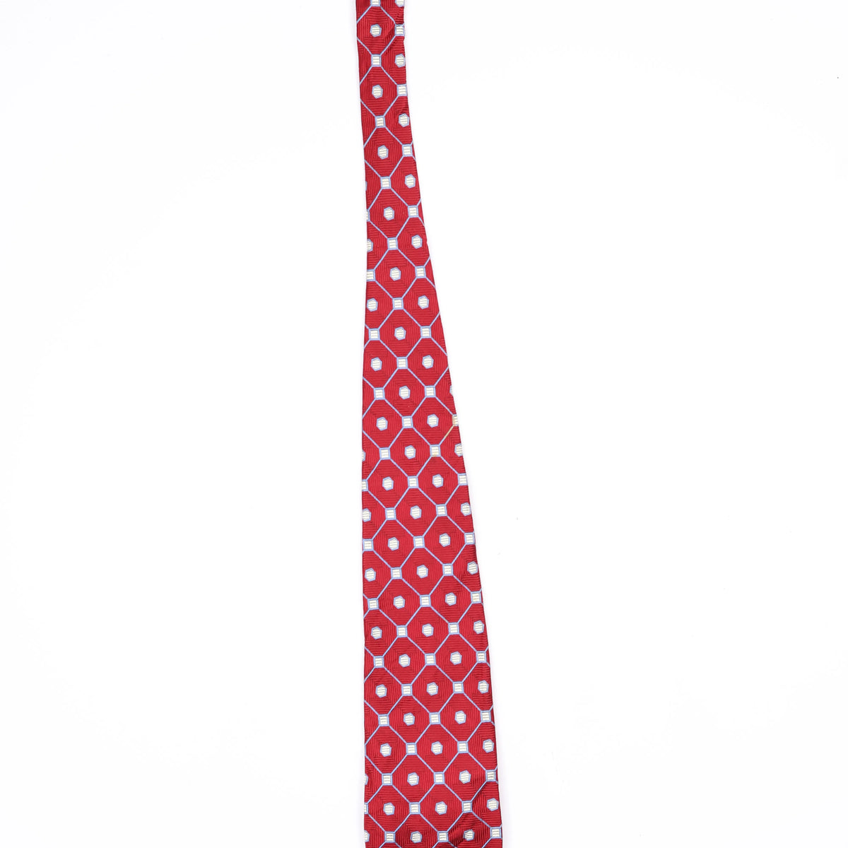 Damage of Vintage 1990's Jos. A. Bank Geometric Patterned Tie