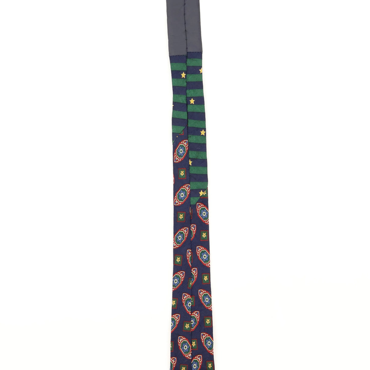 Damage Detail of Vintage 1990's Tommy Hilfiger Geometric Patterned Tie