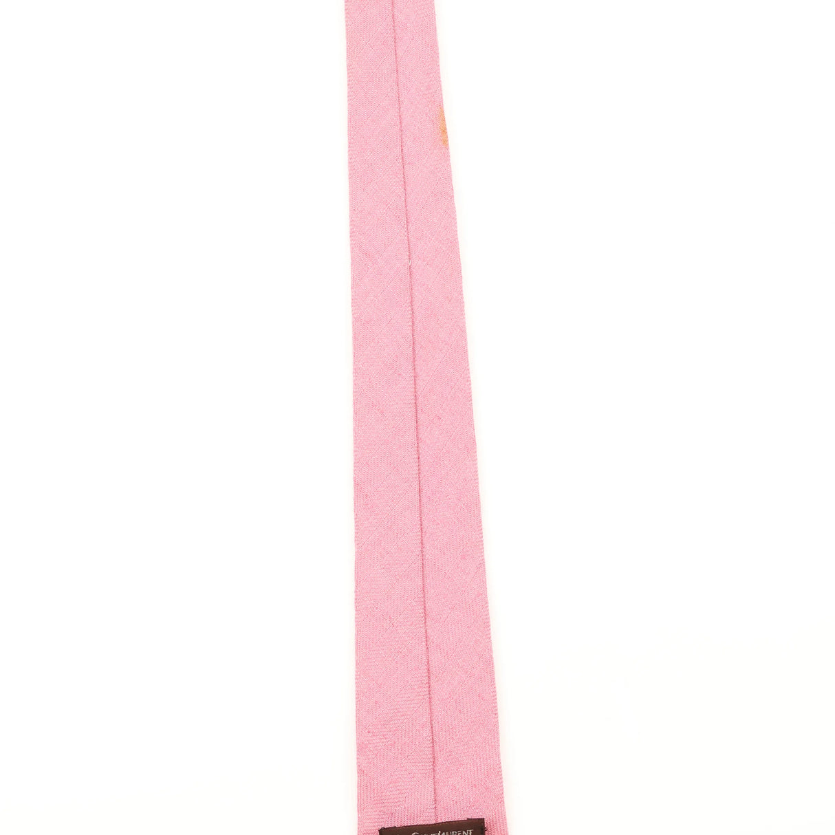 Damage Detail of Vintage 1980's Yves Saint Laurent Plain Patterned Tie