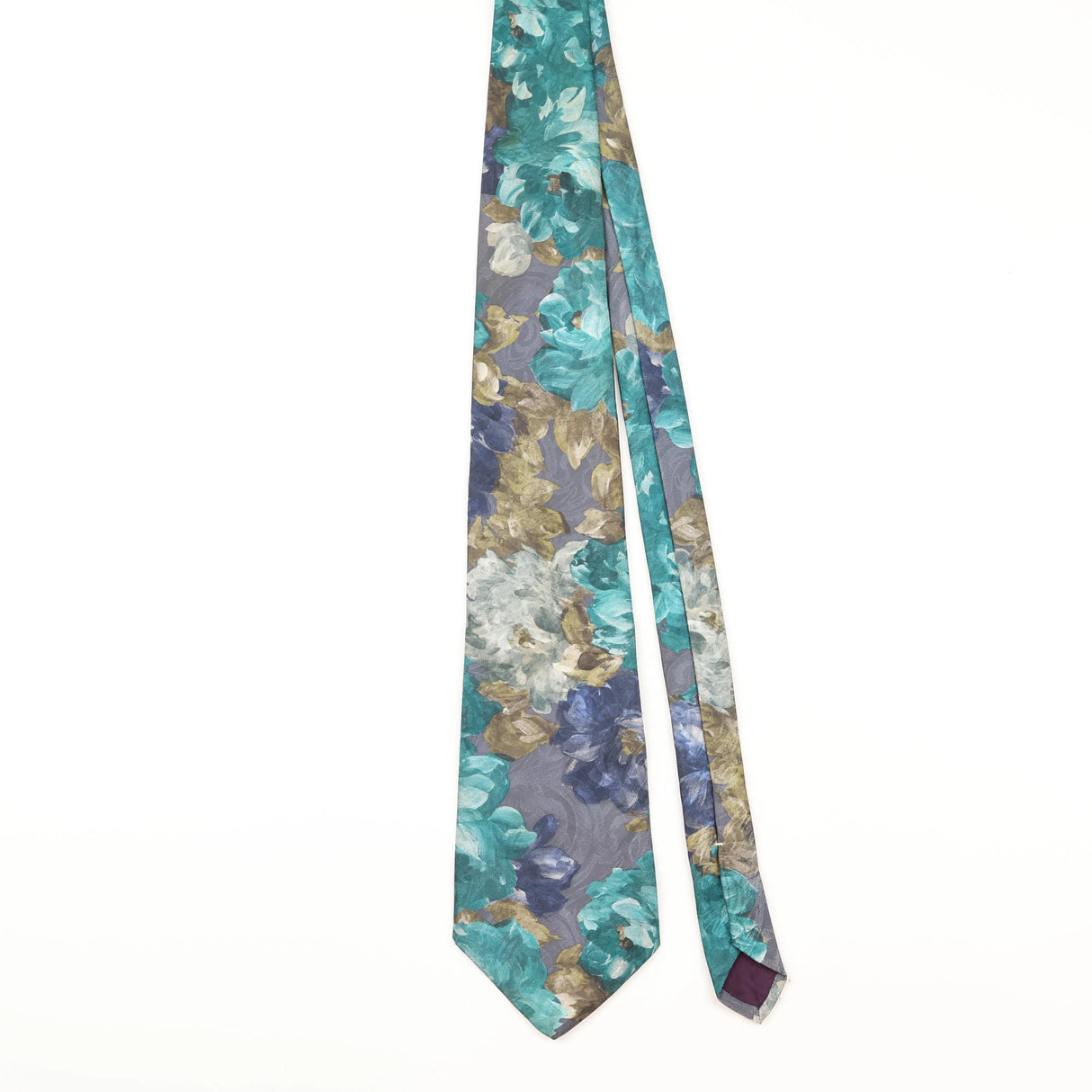 Front of Vintage Oleg Cassini Floral Patterned Tie