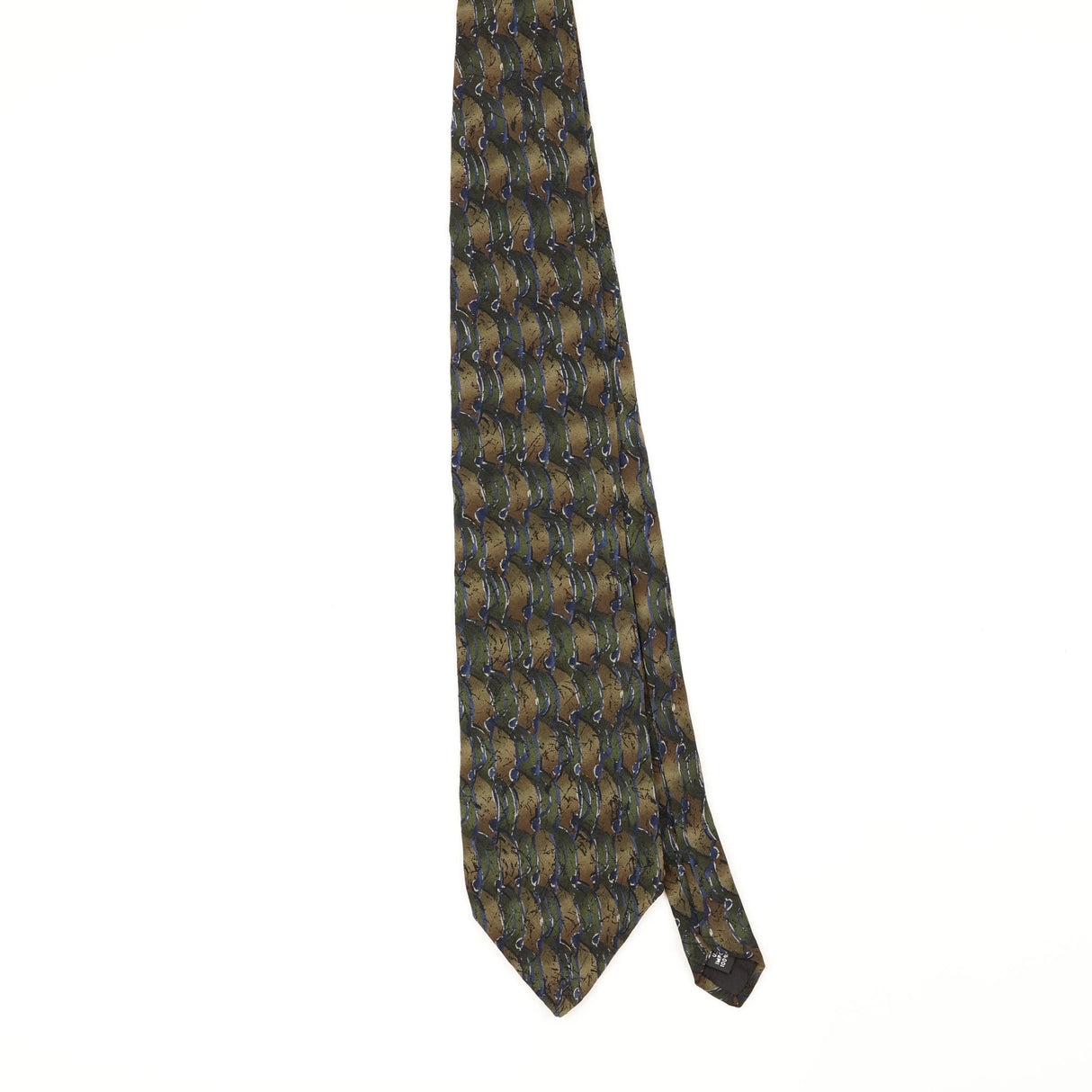 Front Front of Vintage 1990's Geoffrey Beene Geometric Patterned Tie