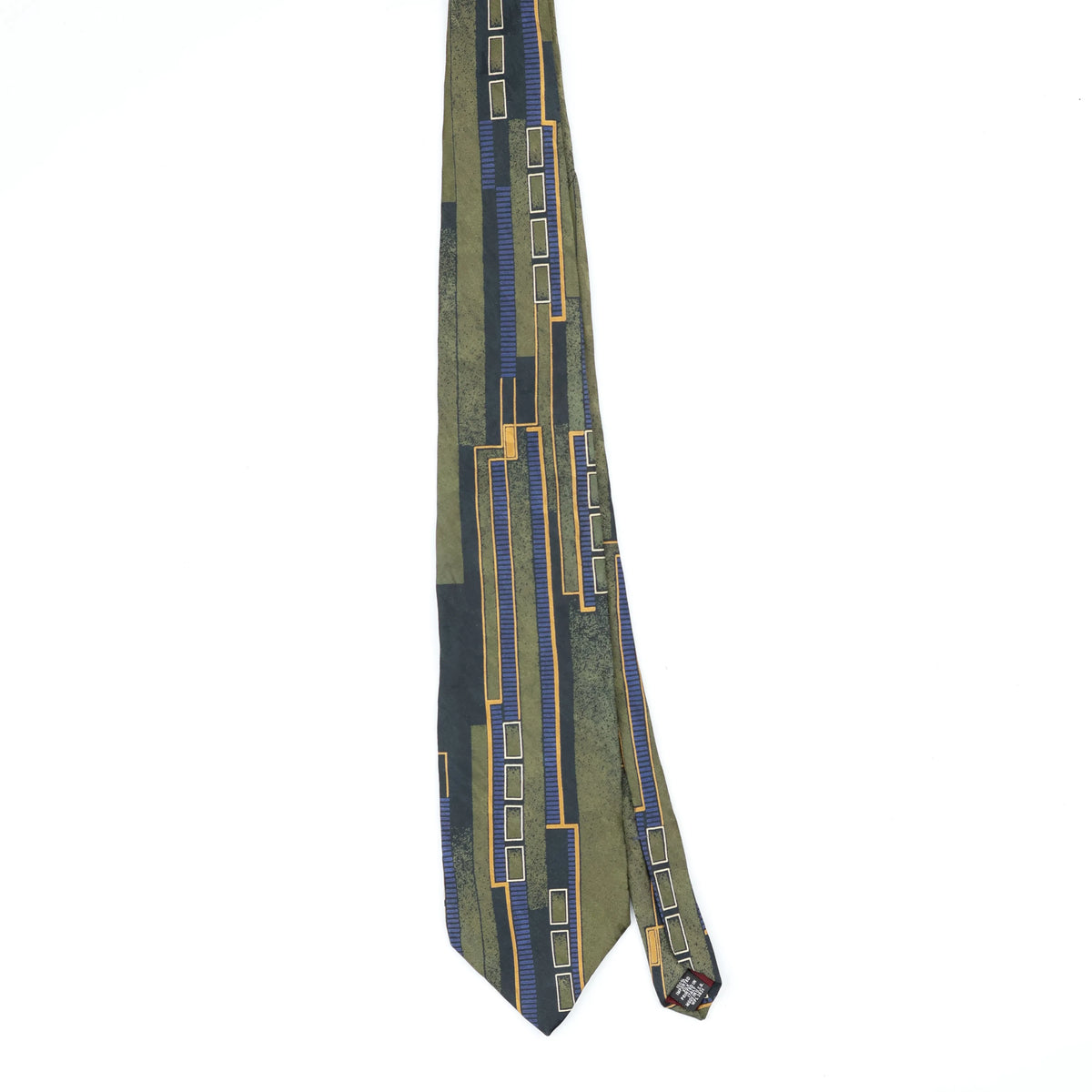 Front Front of Vintage 1990's Geometric Patterned Tie