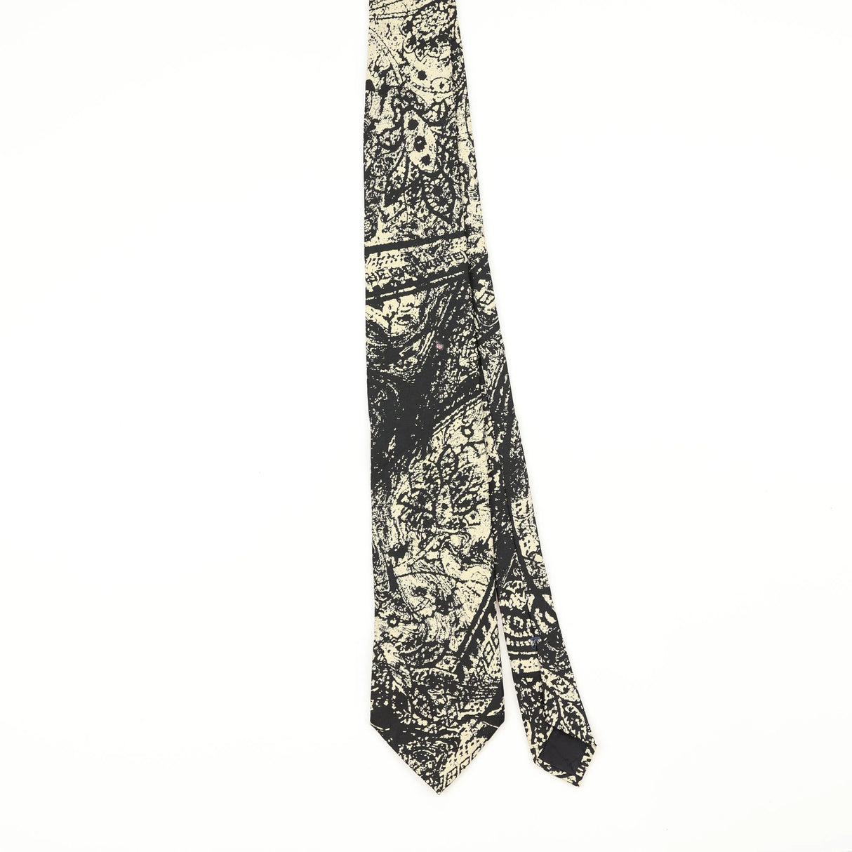Front Front of Vintage 1990's Yves Saint Laurent Abstract Patterned Tie