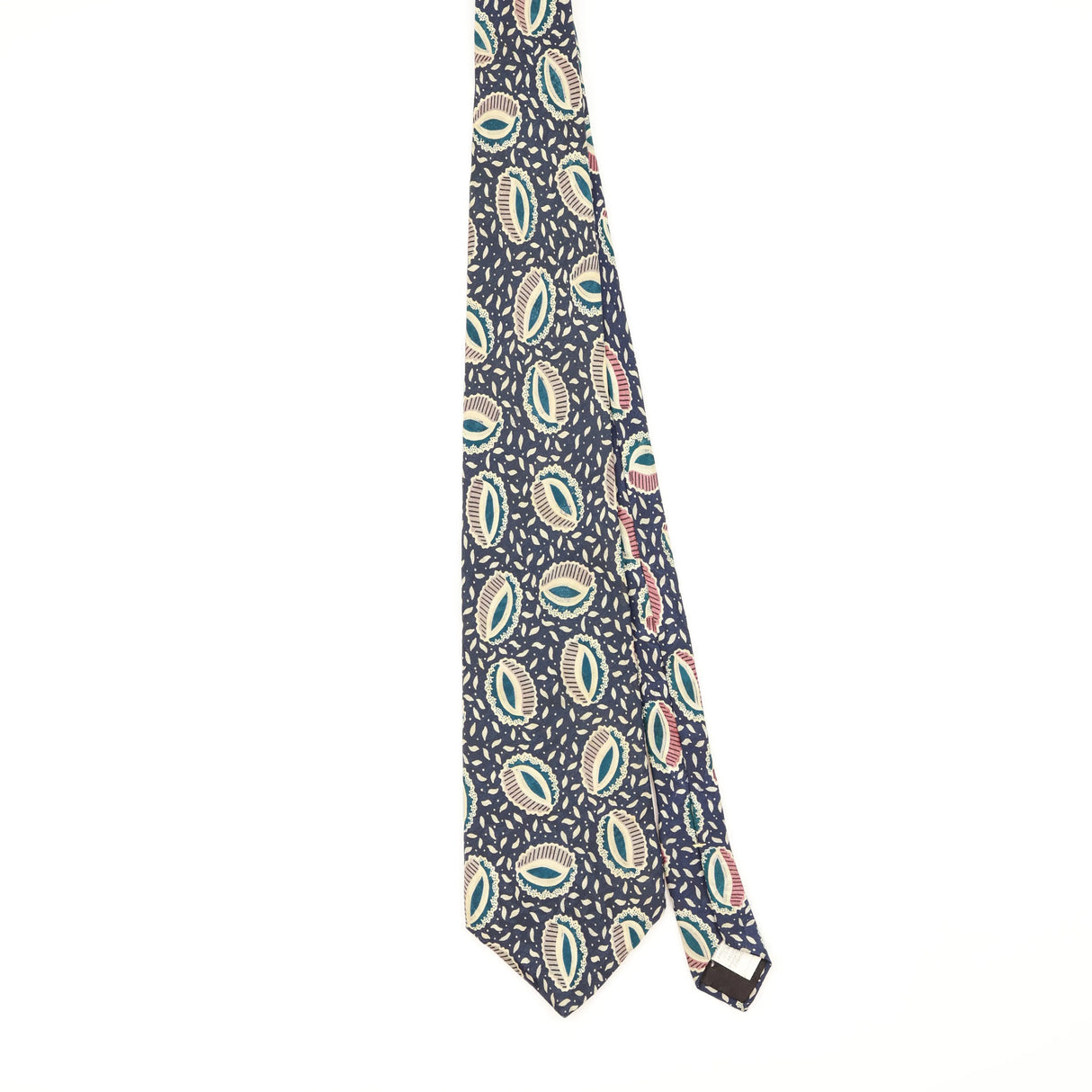 Front of Vintage 1990's J.T. Beckett Geometric Patterned Tie