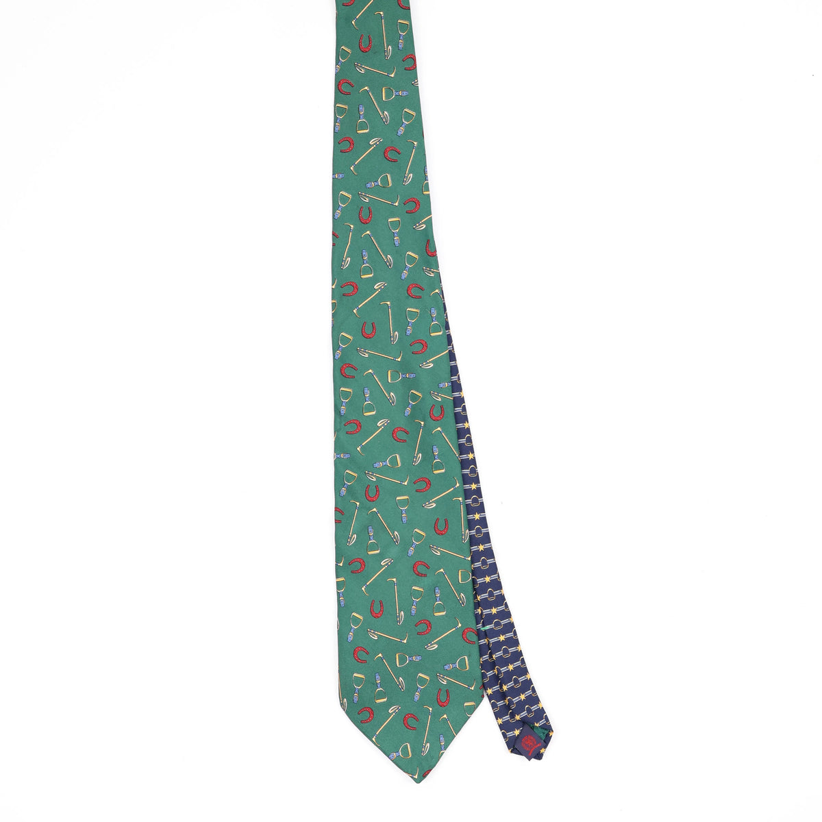 Front Front of Vintage 1990's Tommy Hilfiger Horseshoe Abstract Patterned Tie