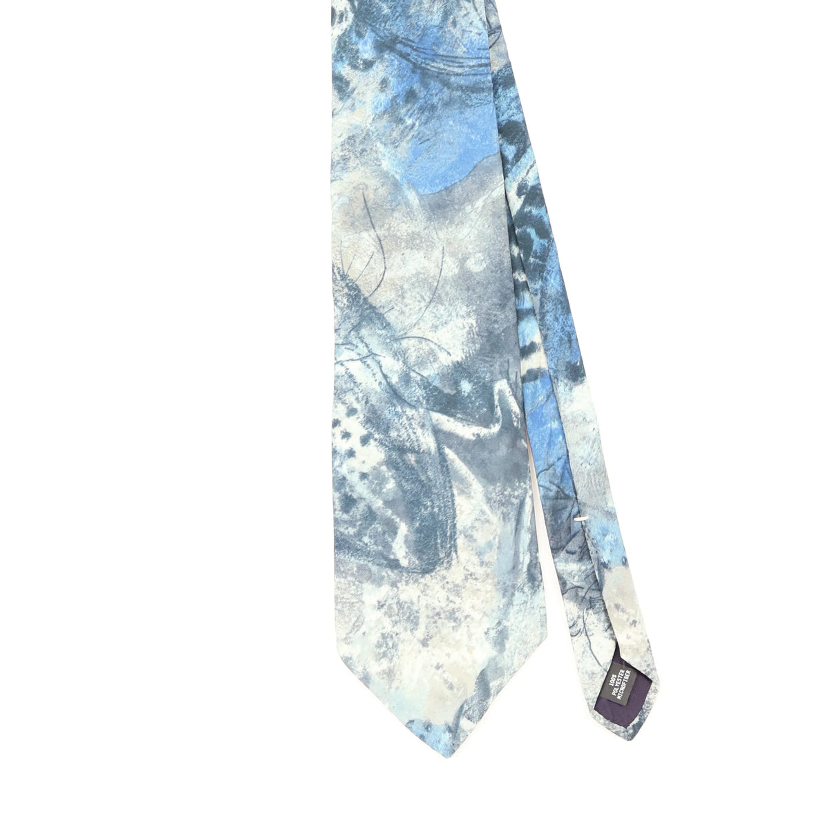 Front Detail of Vintage 1990's Abstract Patterned Tie