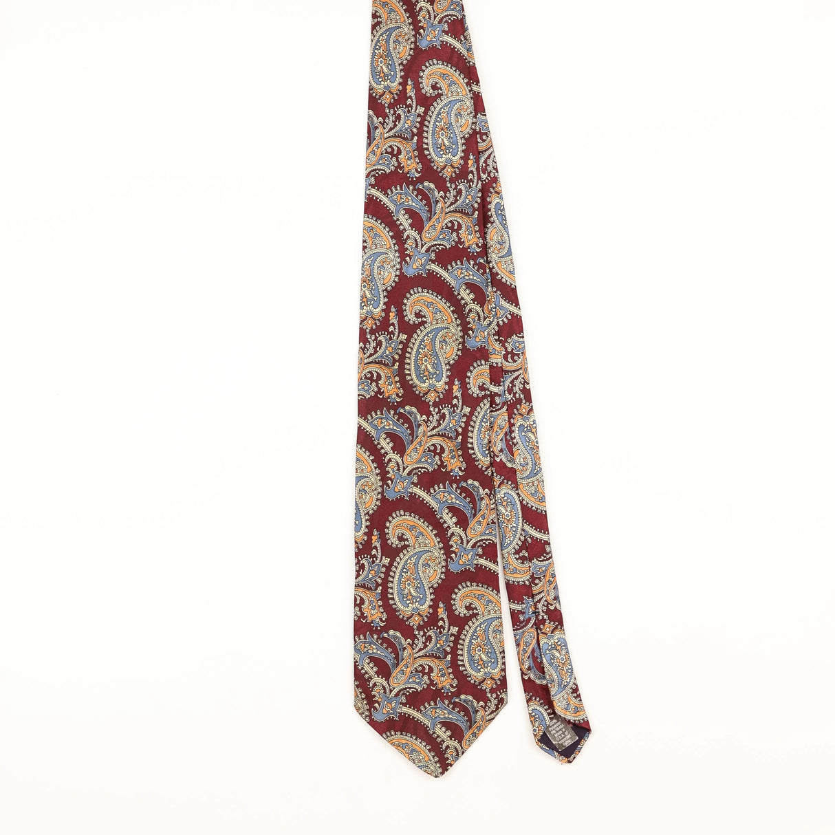 Front of Vintage 1990's Paisley Patterned Tie