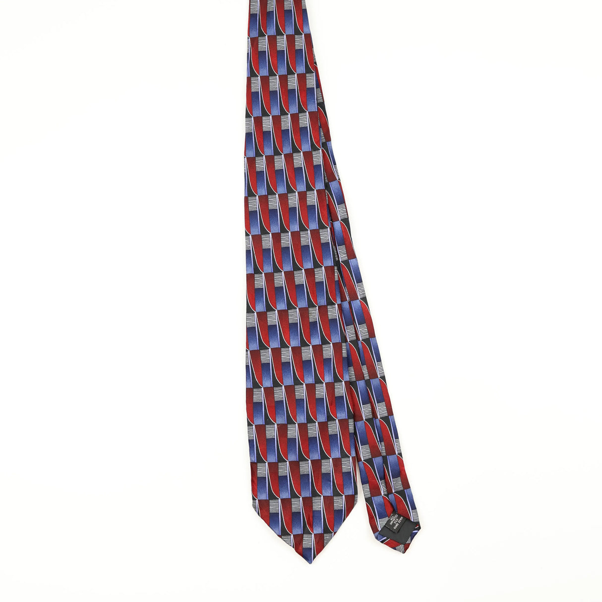 Front Front of Vintage 1990's Geometric Patterned Tie