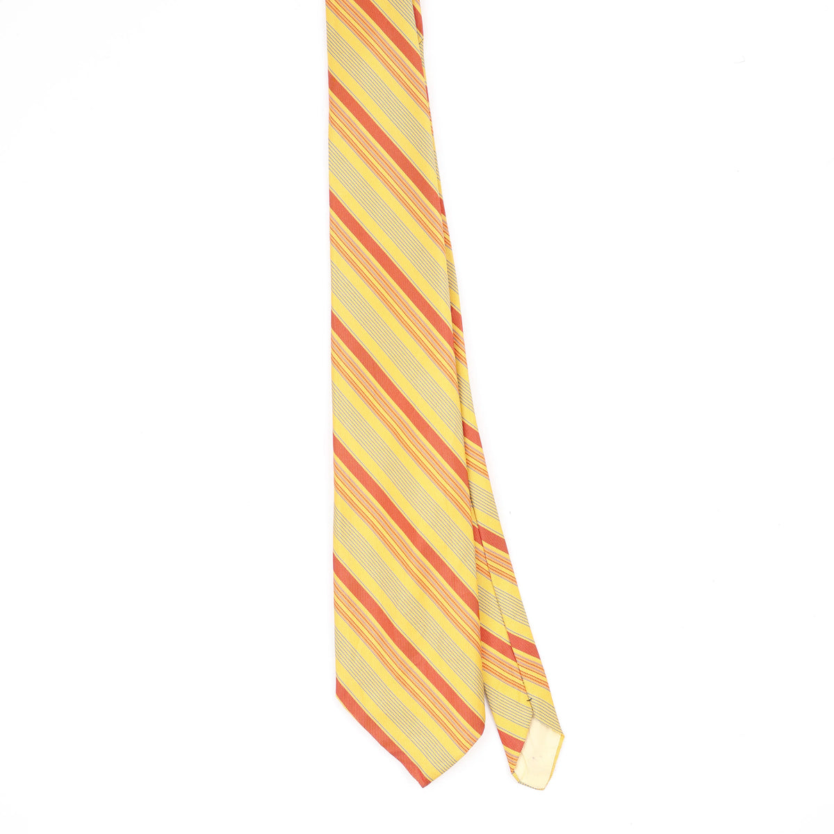 Front Front of Vintage 1980's Striped Patterned Tie