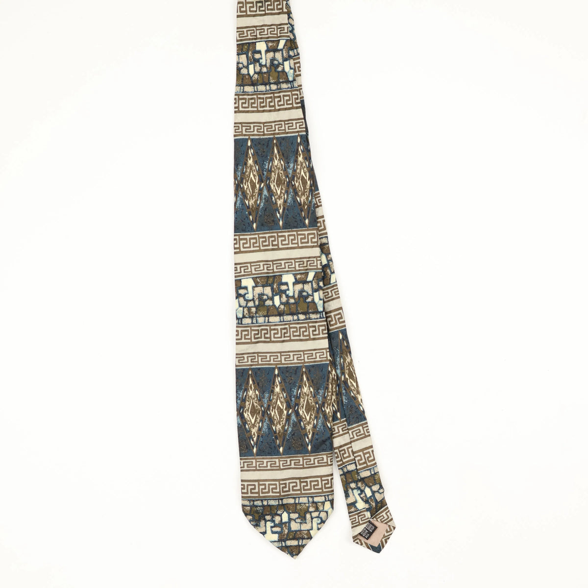 Front Front of Vintage 1990's Fratelli Geometric Patterned Tie