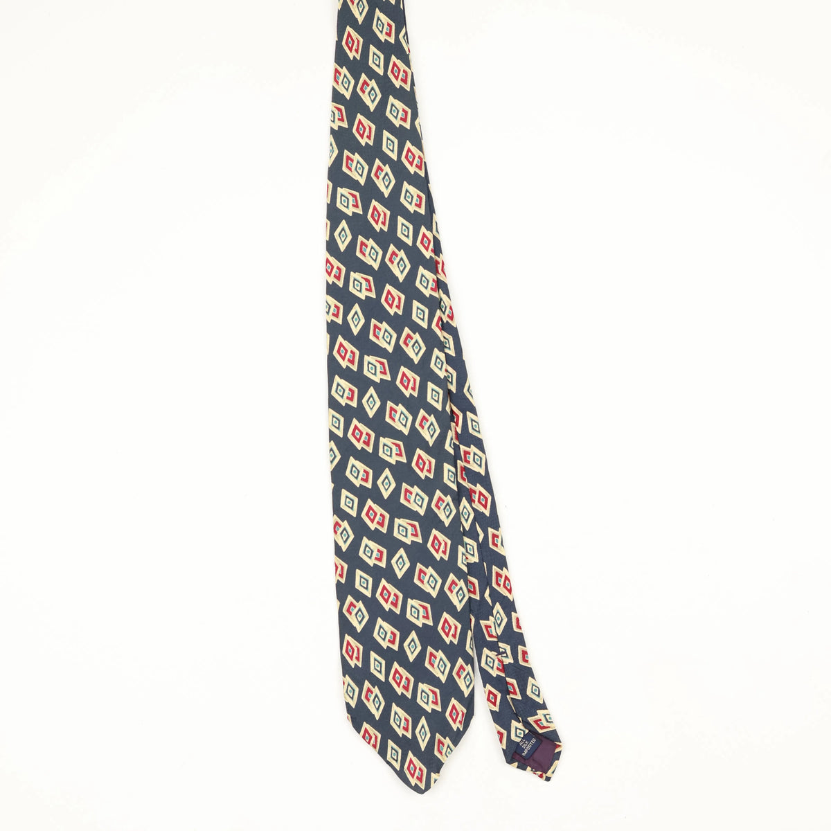 Front Front of Vintage 1990's Geometric Patterned Tie