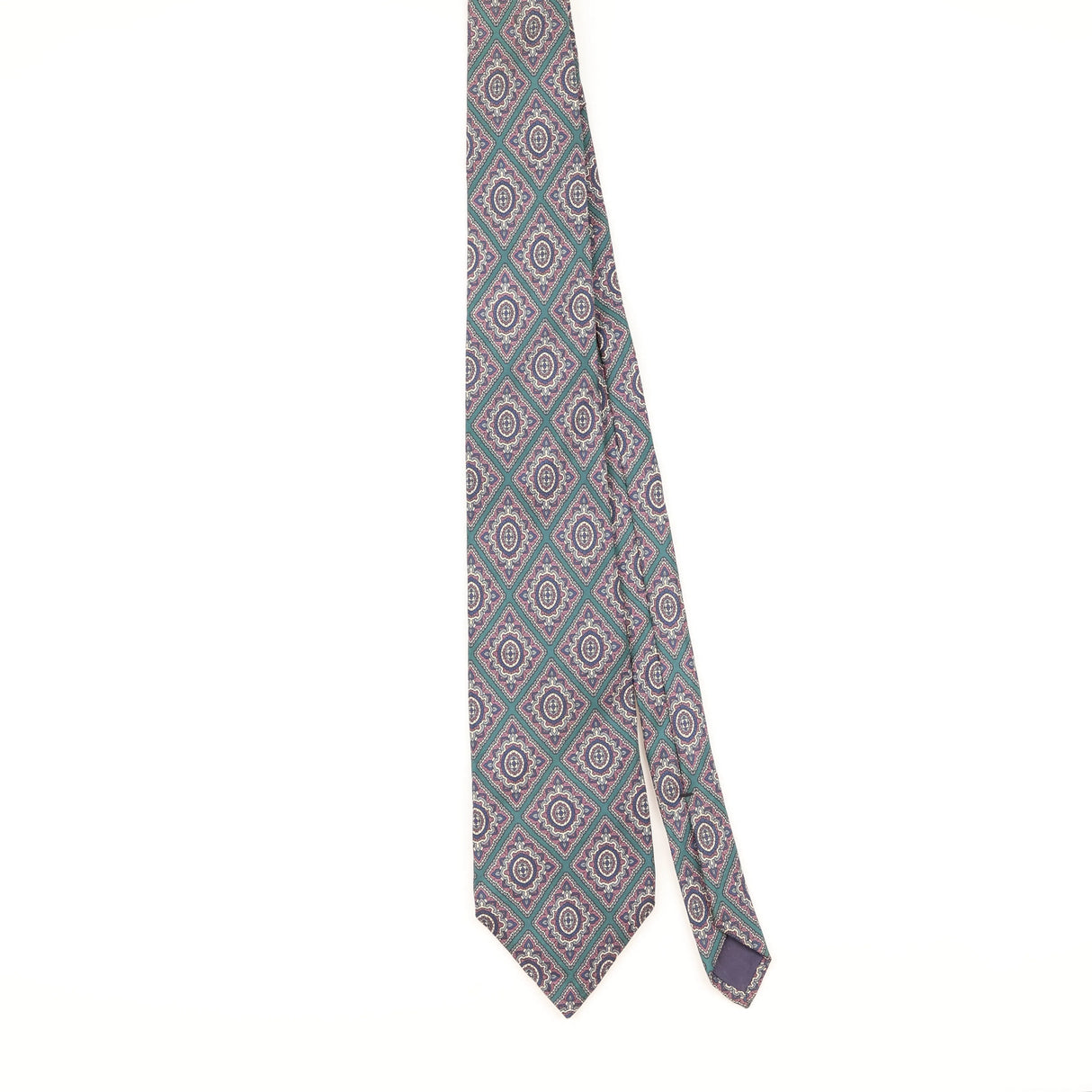 Front of Vintage 1990's Stafford Geometric Patterned Tie