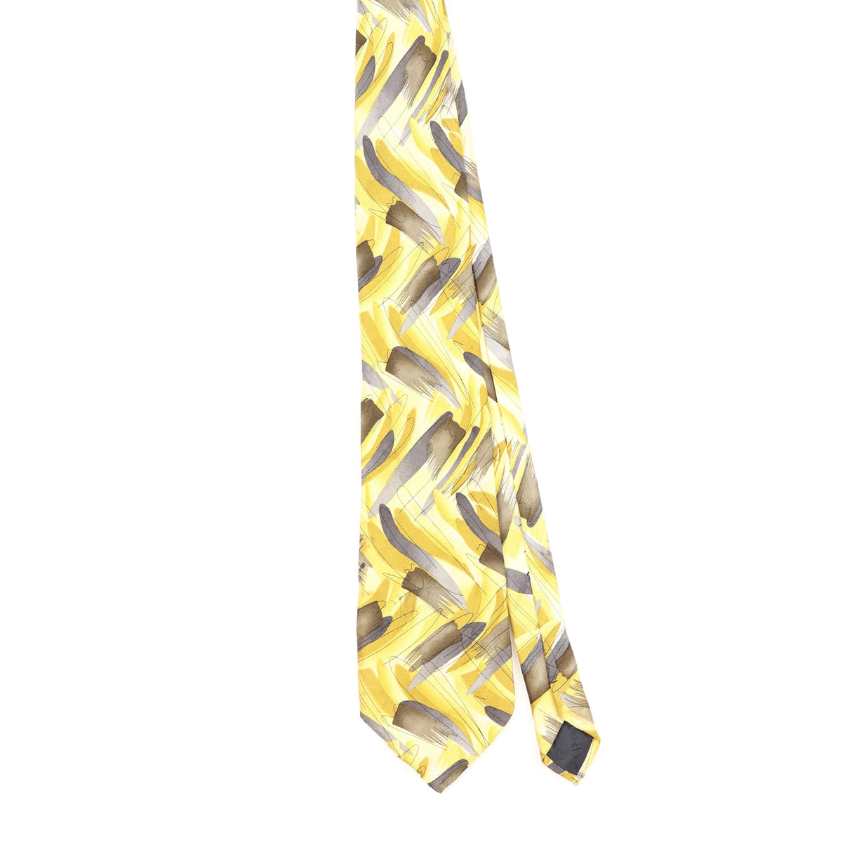 Front Front of Vintage 1990's Jerry Garcia Duck Worm Alarm Abstract Patterned Tie