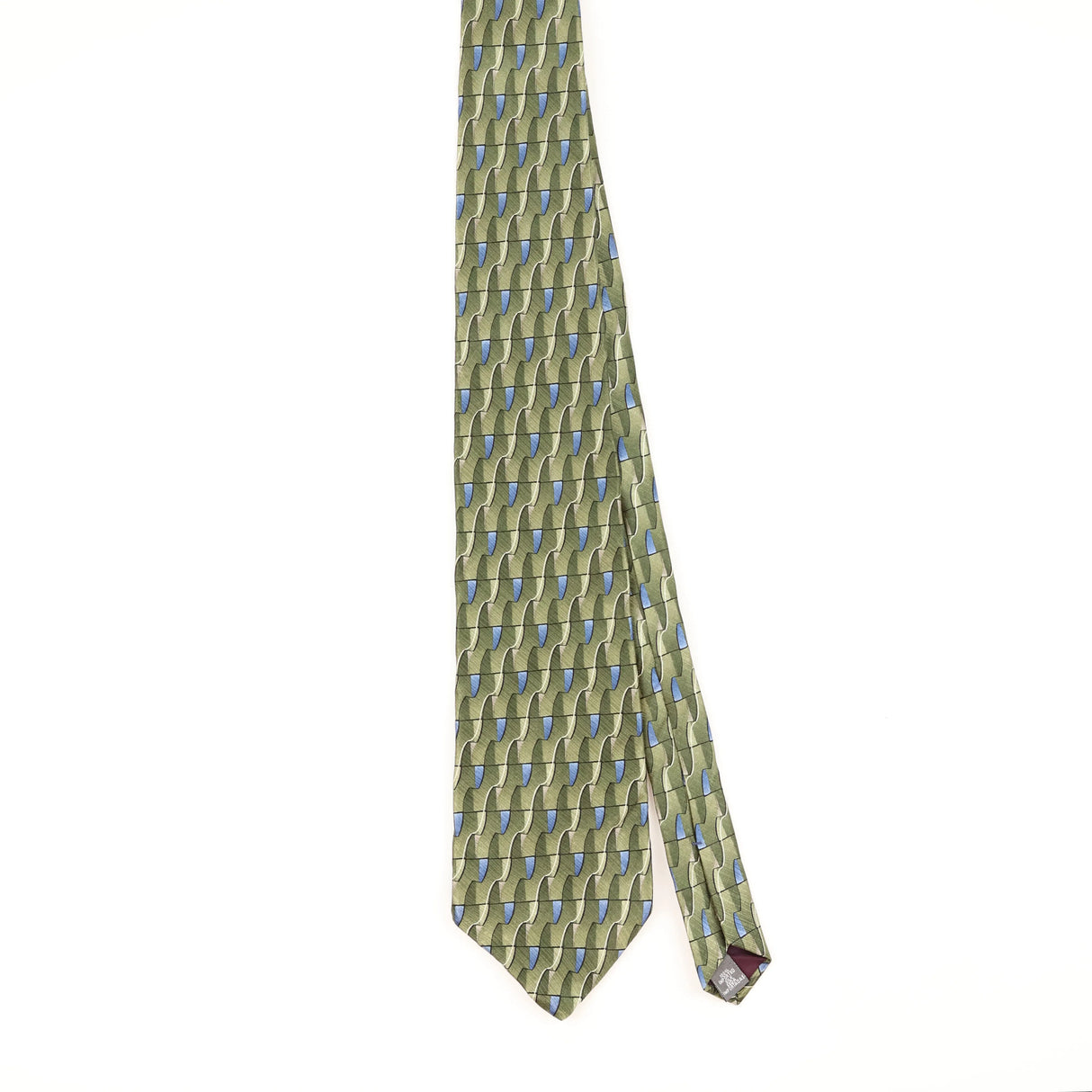 Front of Vintage 1990's Geometric Patterned Tie