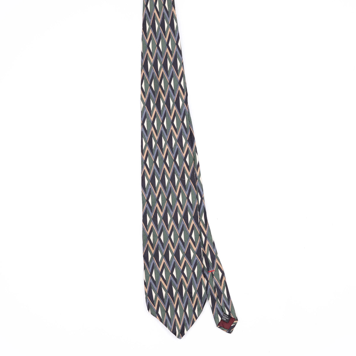 Front Front of Vintage 1990's Henry Grethel Geometric Patterned Tie