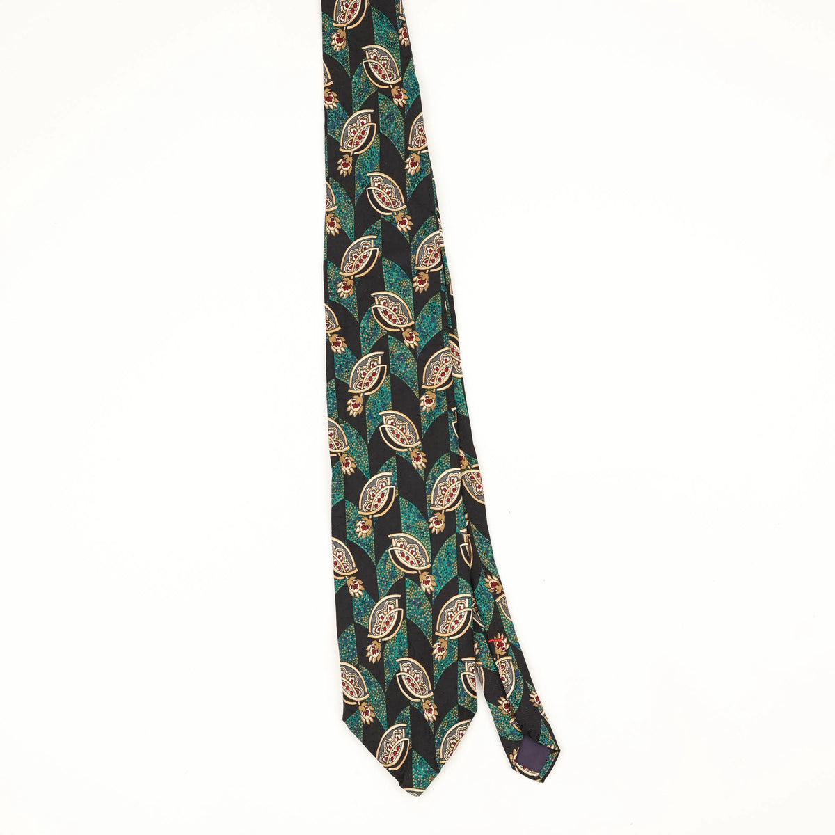 Front Front of Vintage 1990's Geometric Patterned Tie