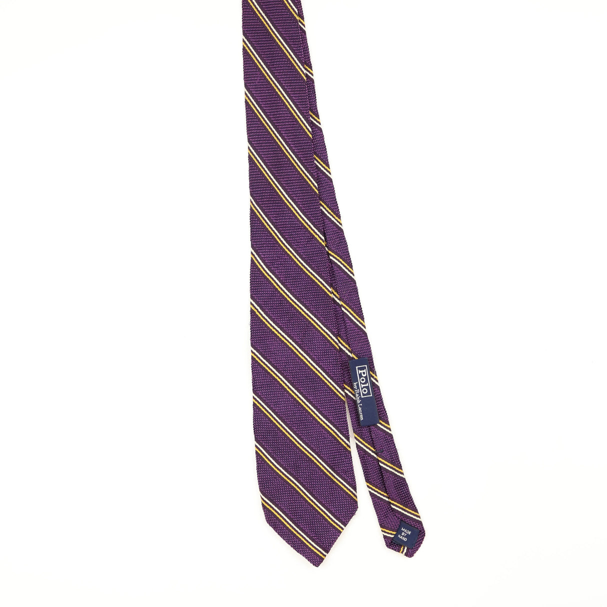Front Front of Vintage 1990's Ralph Lauren Striped Patterned Tie