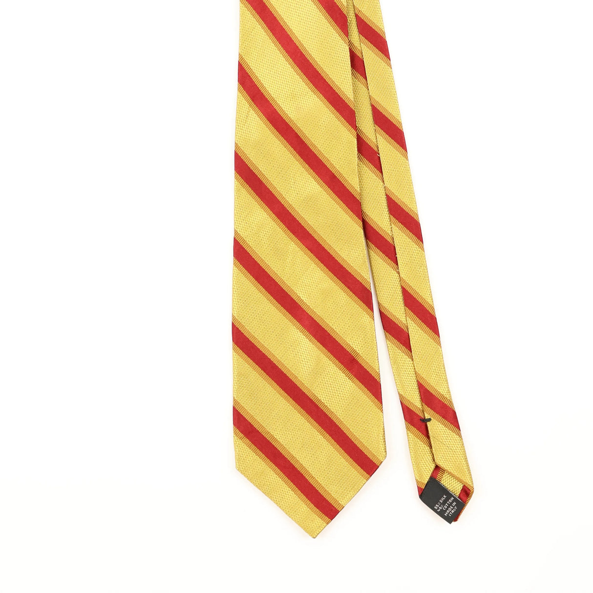 Front Detail of Vintage 1990's Jos. A. Bank Striped Patterned Tie
