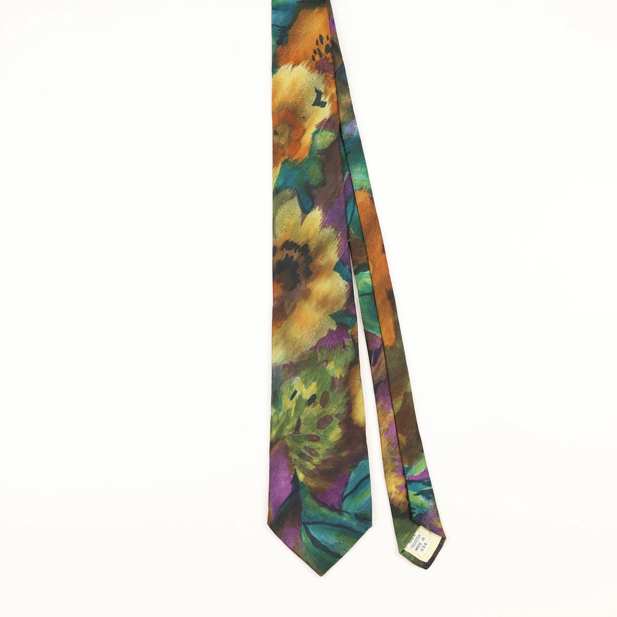 Front of Vintage 1990's Abstract Patterned Tie