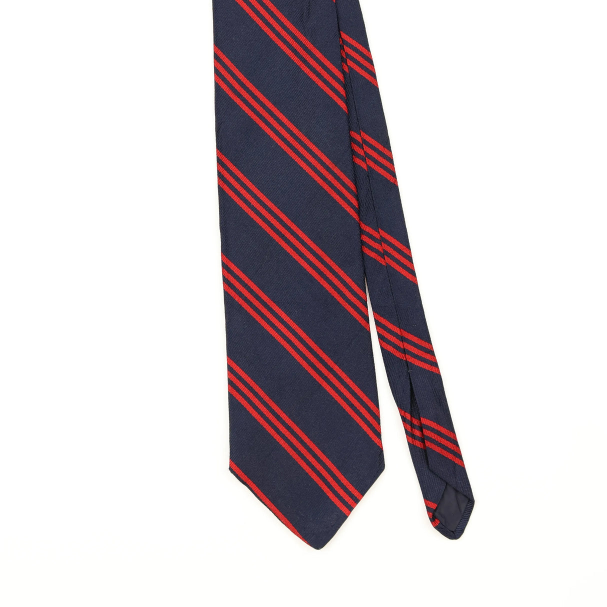 Front Front Detail of Vintage 1990's Brooks Brothers Striped Patterned Tie