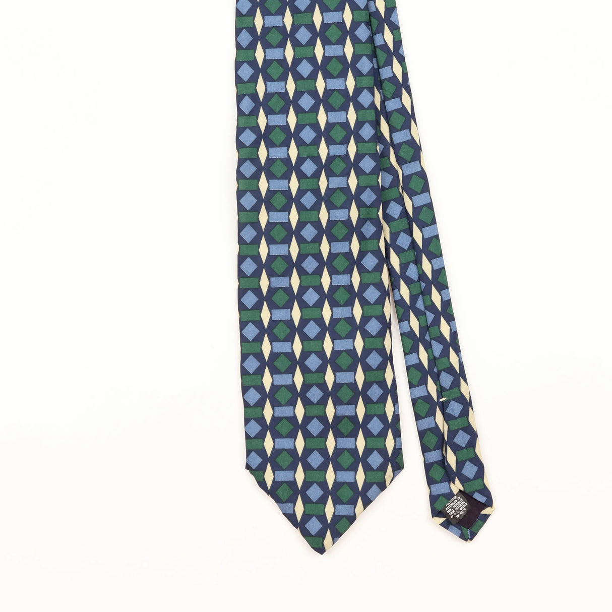 Front Detail of Vintage Geometric Patterned Tie