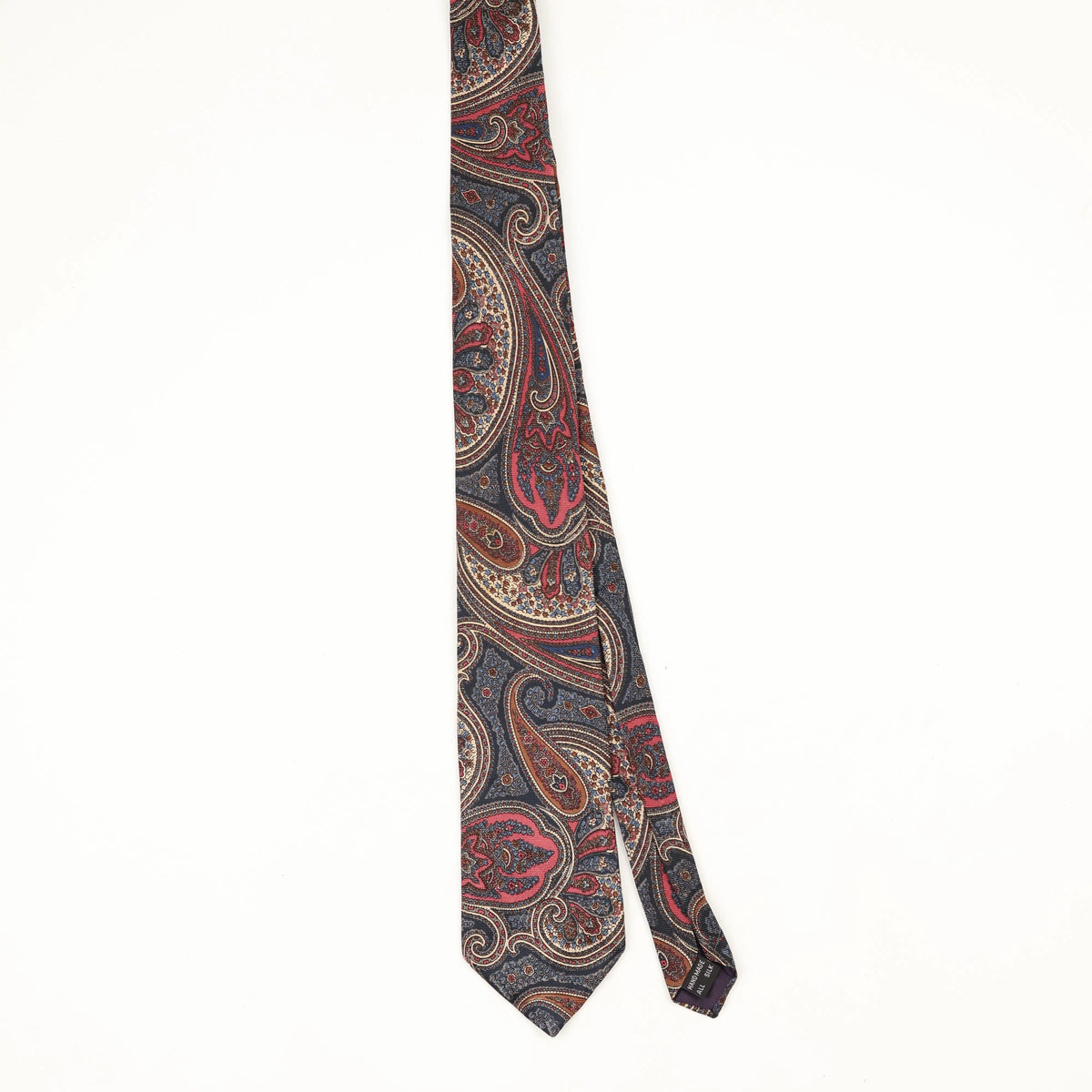 Front Front of Vintage 1990's Paisley Patterned Tie