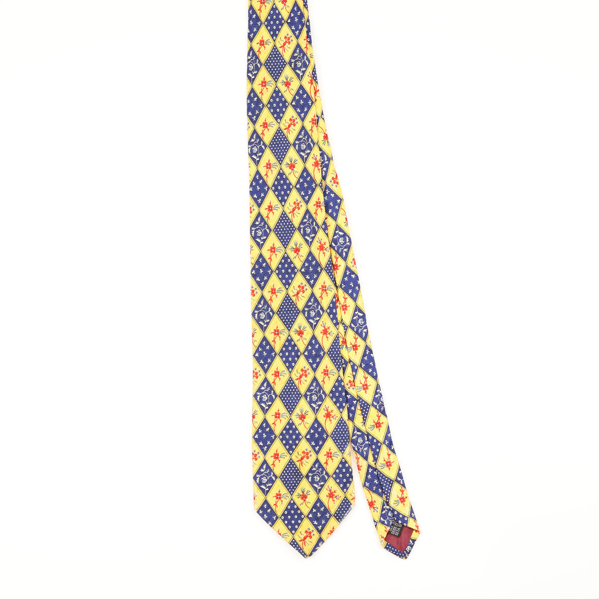 Front of Vintage 1990's Liberty of London Geometric Patterned Tie