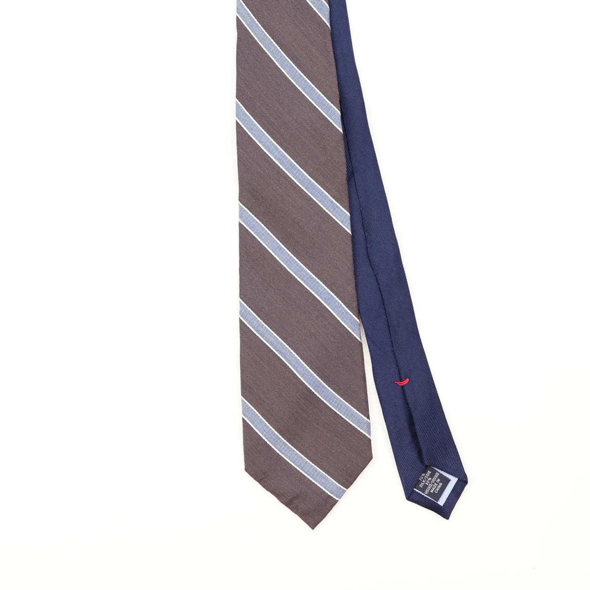 Front Front Detail of Vintage Tommy Hilfiger Striped Patterned Tie