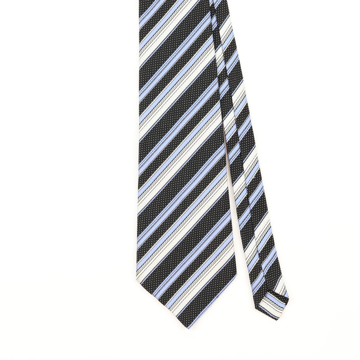 Front Detail of Vintage 1980's Tootal Striped Patterned Tie