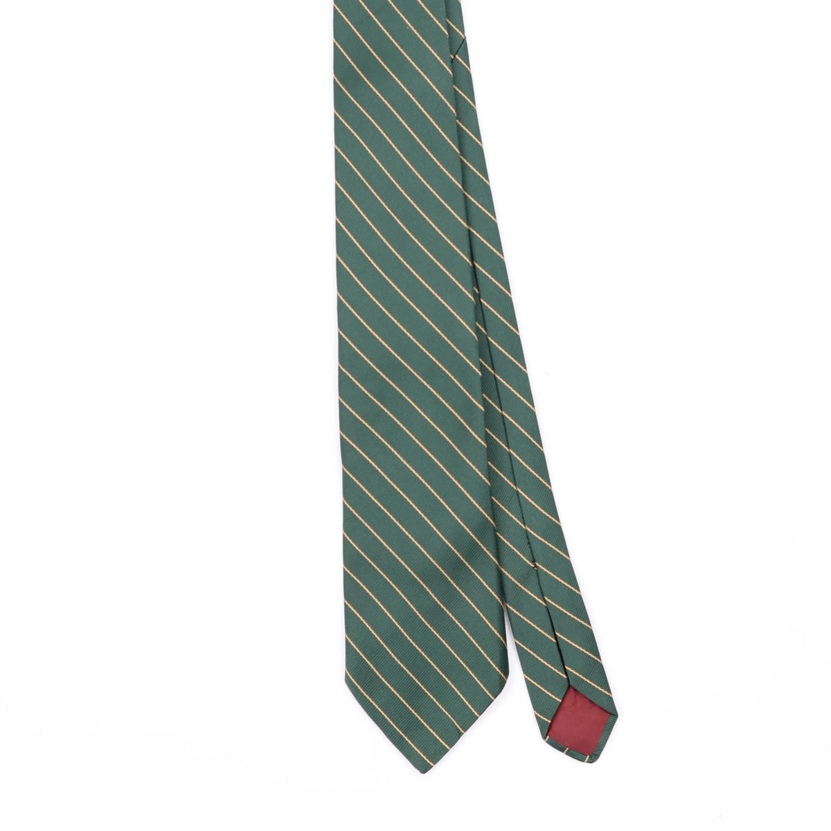 Front Front Detail of Vintage 1980's Striped Patterned Tie