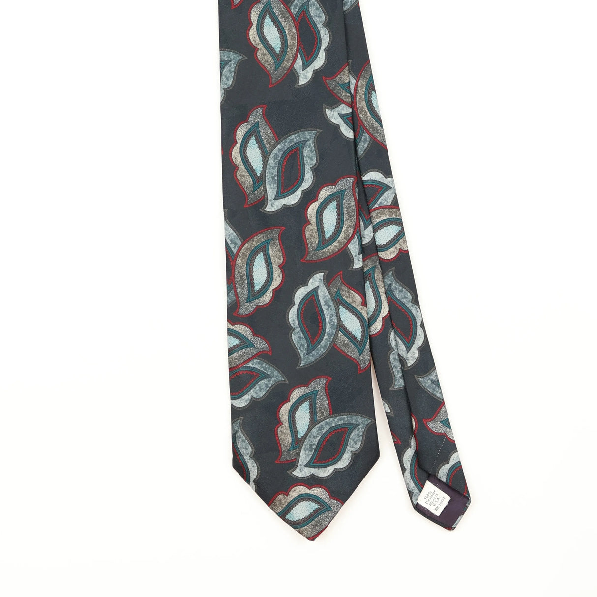 Front Detail of Vintage 1990's Geometric Patterned Tie