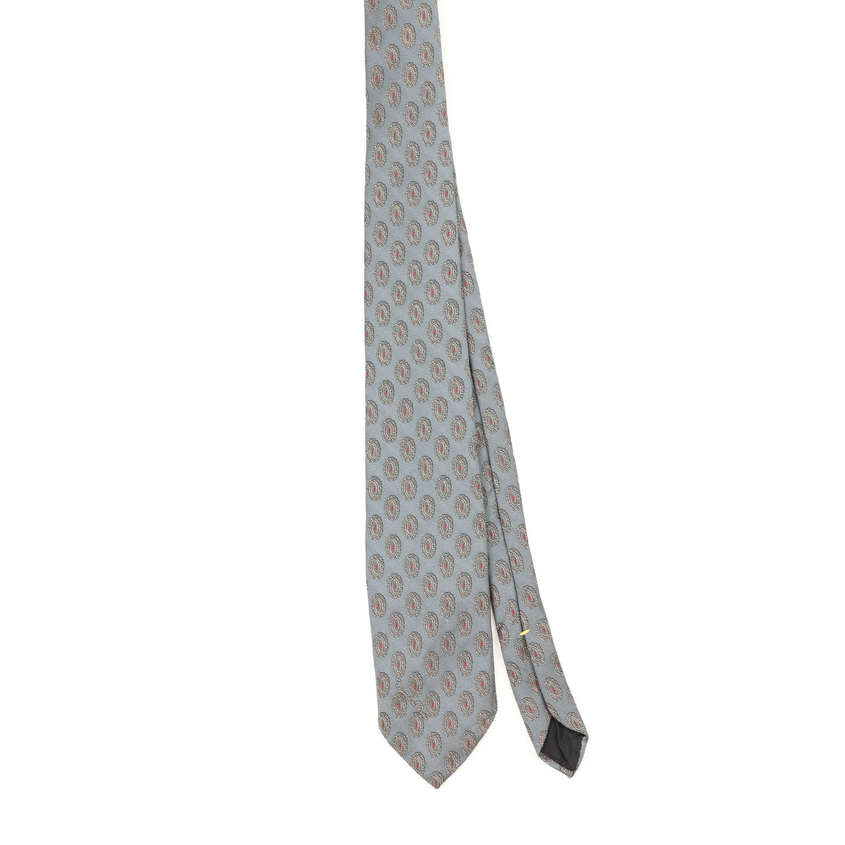Front Front of Vintage 1990's Oscar De La Renta Geometric Patterned Tie