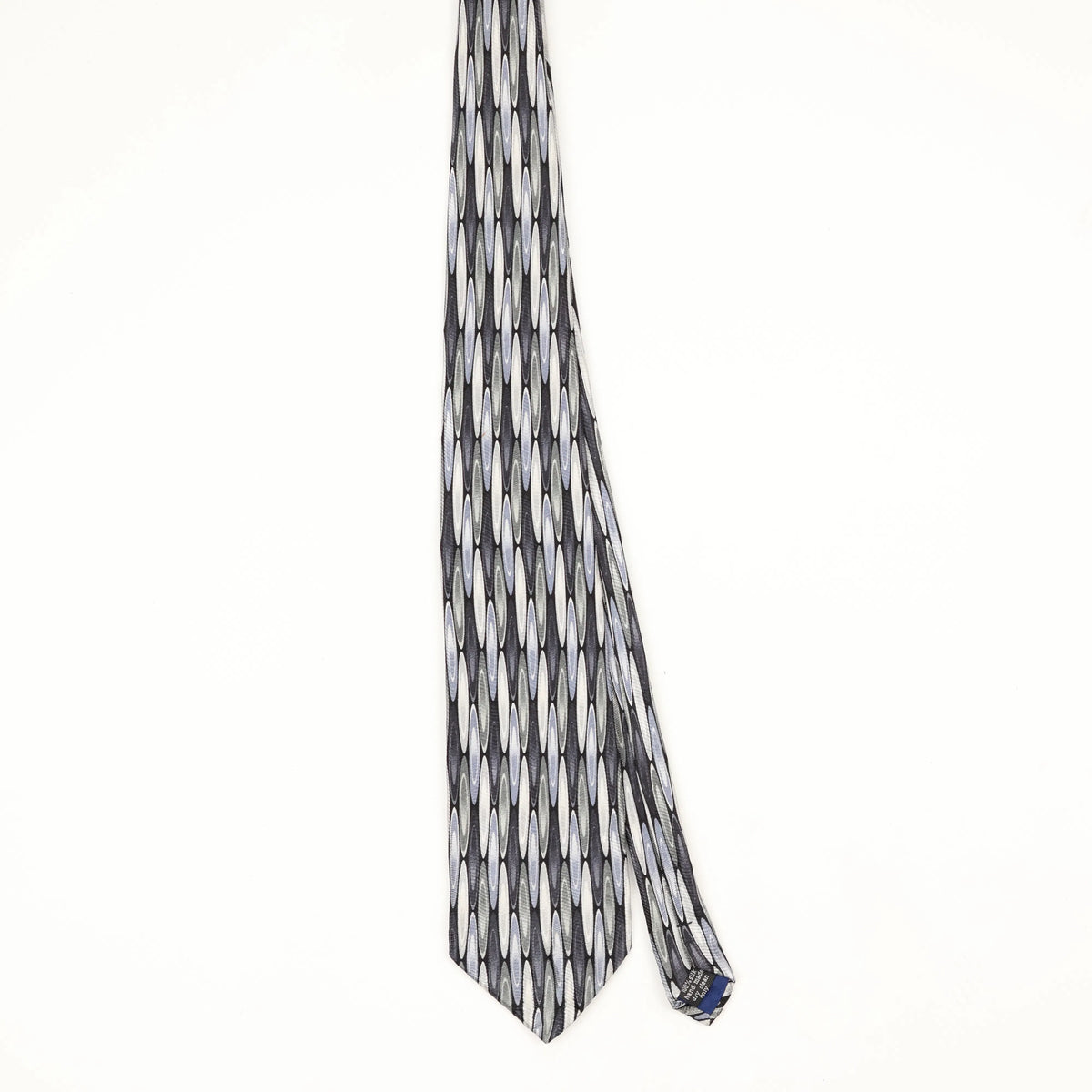 Front Front of Vintage Geometric Patterned Tie