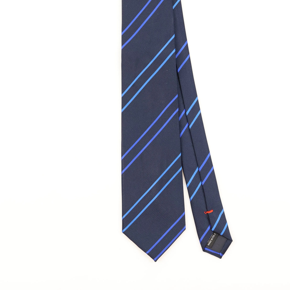Front Detail of Vintage 1990's Brioni Striped Patterned Tie