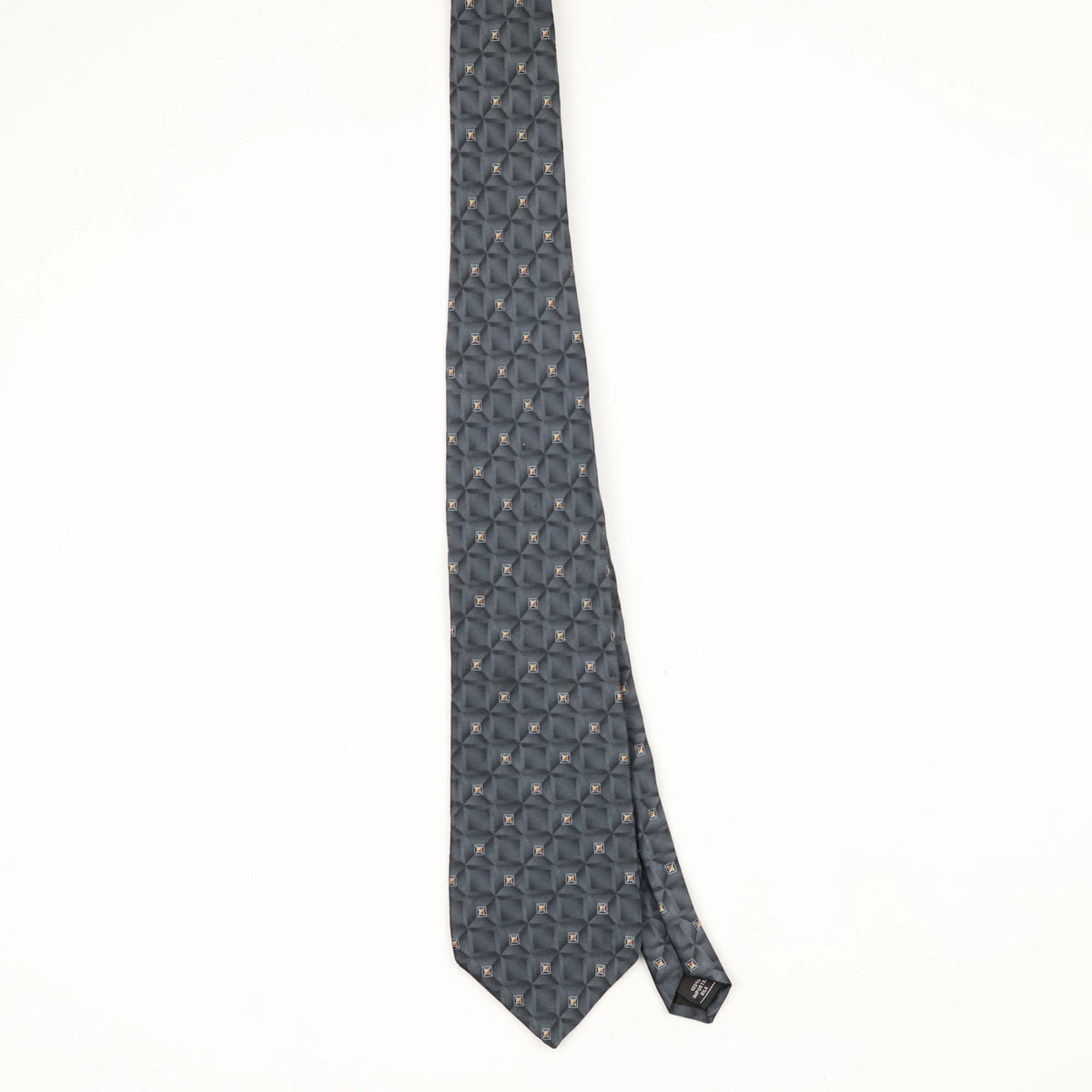 Front Front of Vintage Gianfranco Ruffini Geometric Patterned Tie