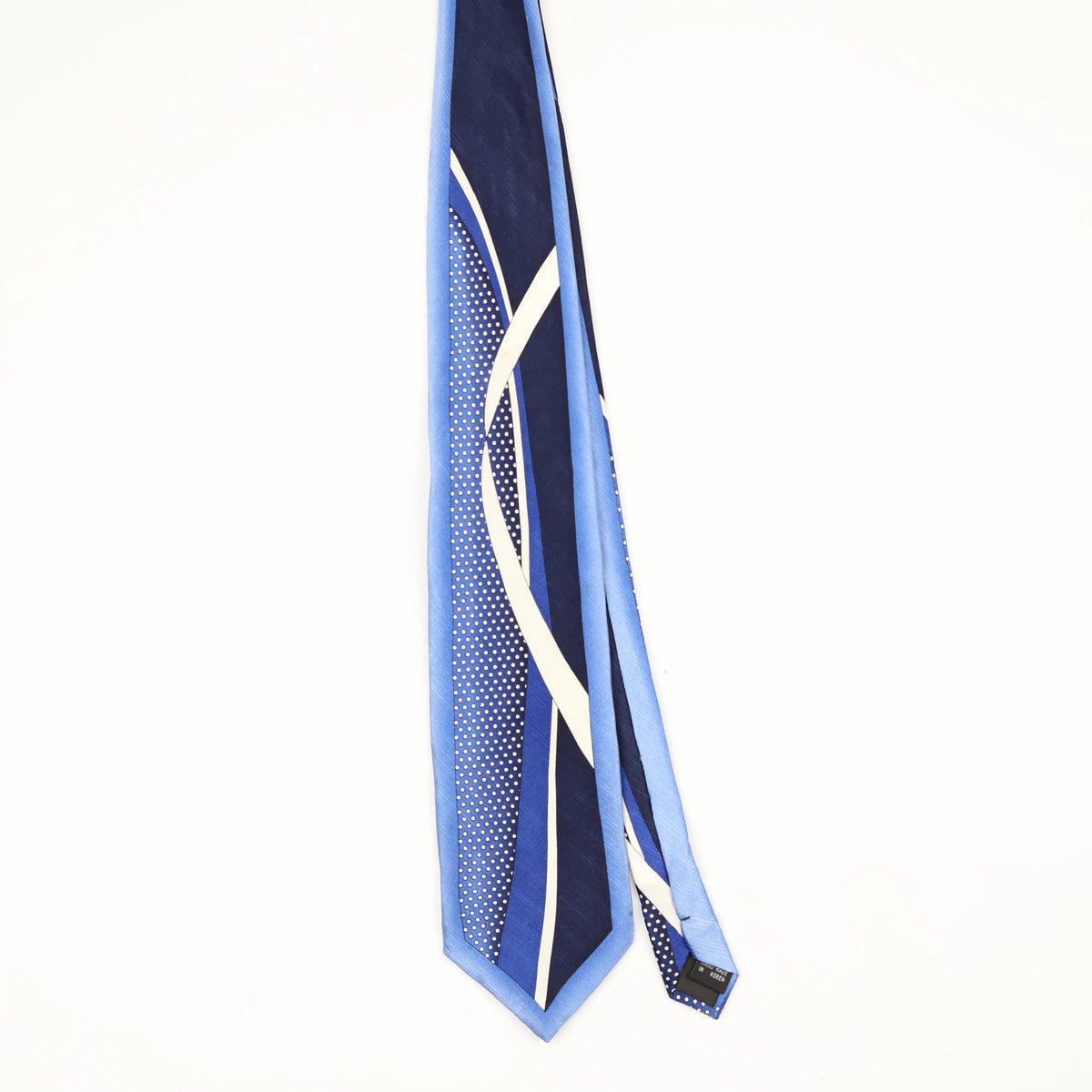 Front Front of Vintage 1990's Waves Abstract Patterned Tie