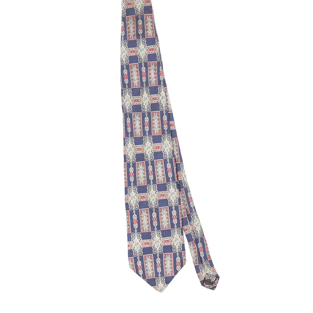 Front Front of Vintage Bill Blass Geometric Patterned Tie