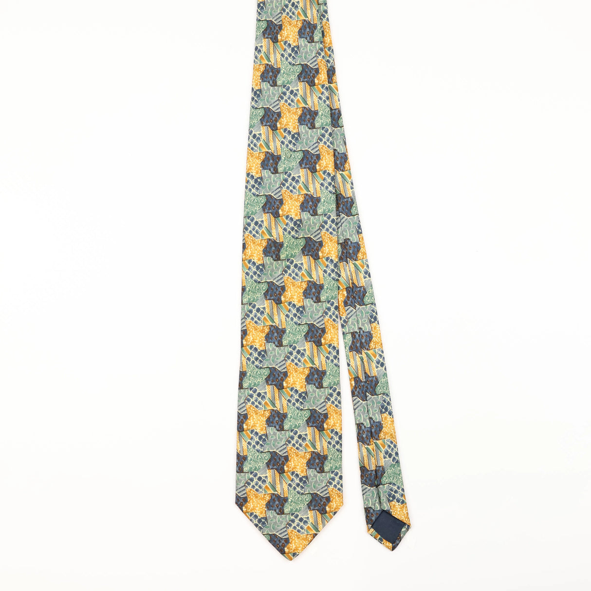 Front of Vintage Geometric Patterned Tie