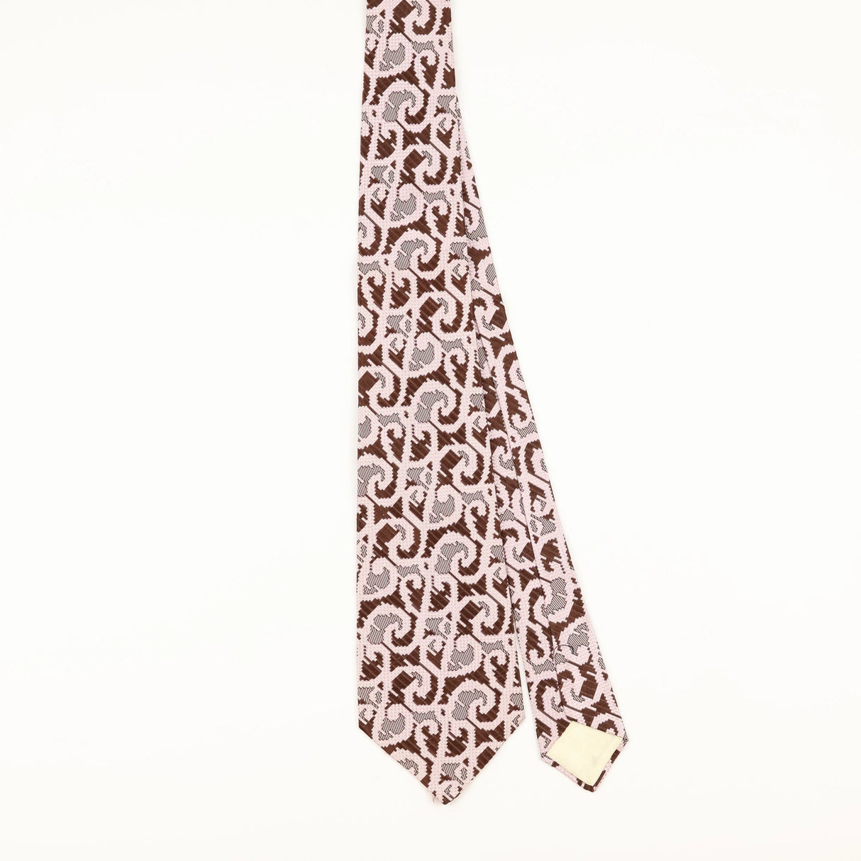 Front of Vintage 1990's Nina Ricci Geometric Patterned Tie